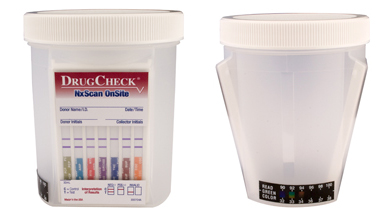 NxScan drug test cup images
